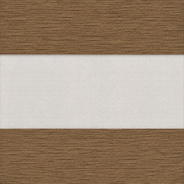 Tela Sheer Elegance Duo Dimout Coffee Brown